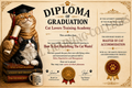 Cat Human Training Diploma – Officially Trained by Your Cat