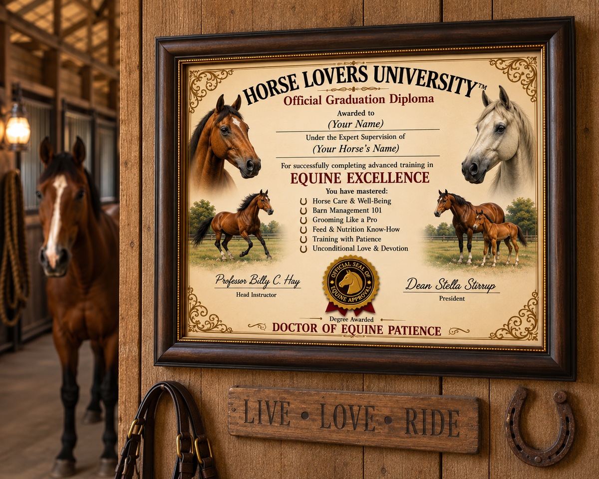 Horse Human Training Diploma – Officially Trained by Your Horse