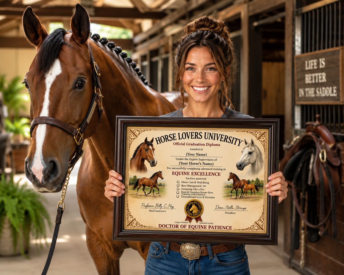 Horse Human Training Diploma – Officially Trained by Your Horse