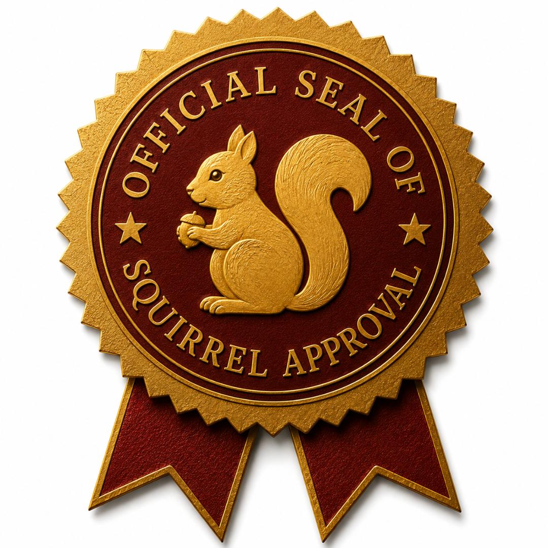Squirrel Human Training Diploma – Officially Trained by Your Squirrel