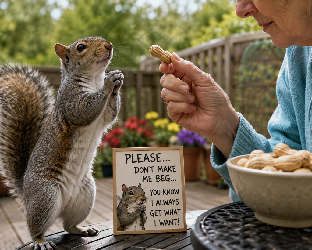Squirrel Human Training Diploma – Officially Trained by Your Squirrel